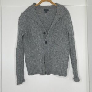 Faconnable Charcoal Men's Cardigan- Men’s Size Large